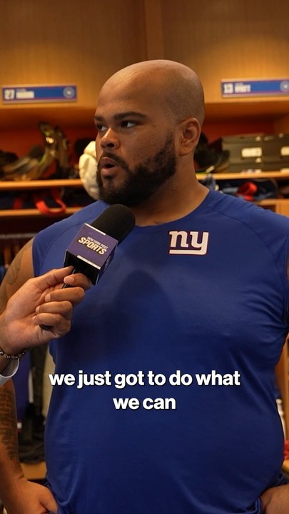 Giants RT Jermaine Eluemunor likes that Jaxson Dart's mobility allows him to be more at ease in case he slips a block