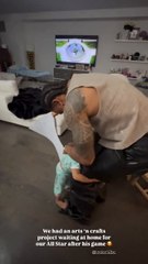 Francisco Lindor's family made him a sign after he's named All-Star game starter