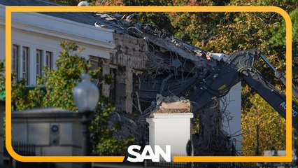Demo crews tear into East Wing of White House for ballroom construction