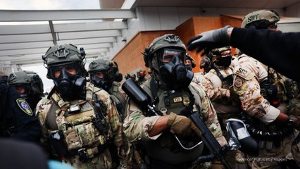 On the ground in Portland: City remains calm despite protests at ICE facility