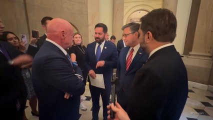 Johnson, Democratic senators clash publicly over Epstein files, shutdown