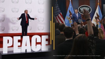 Trump celebrates Gaza ceasefire; Pentagon’s press policy faces backlash