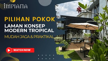 Pilihan Pokok LAMAN Konsep Modern Tropical, Mudah Jaga & Praktikal!