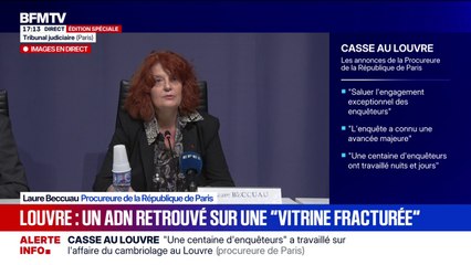 Casse au Louvre: "Tous deux ont partiellement reconnus les faits", déclare la procureure de la République de Paris