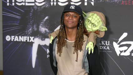 Myles O'Neal attends the red carpet at the 6th annual Unruly Halloween Party