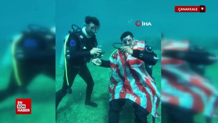 Çanakkale Boğaz'ında iddialı dalış denemesi: Hedefi 36 saat su altında kalmak