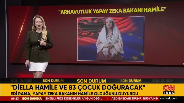 Arnavutluk’ta 'yapay zeka bakanı' hamile! Meclise 83 dijital asistan geliyor