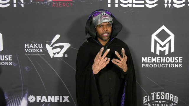 R&B Singer Mario attends the red carpet at the 6th annual Unruly Halloween Party