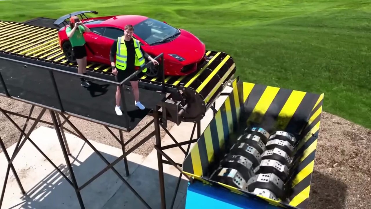 Lamborghini Vs World's Largest Shredder