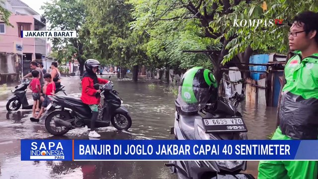 Banjir Setinggi 40-50 Cm Rendam Joglo Jakbar, Motor Mogok Akibat Nekat Terobos Genangan