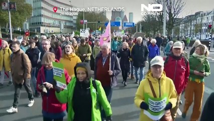 45 000 manifestants à La Haye demandent au gouvernement de prioriser l'action climatique