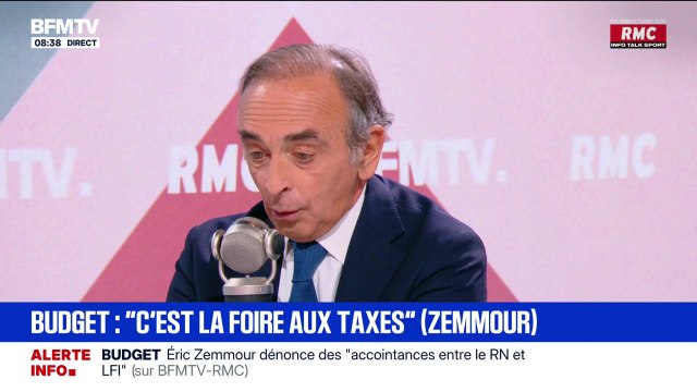 Sur le budget, je ne suis pas proche du Rassemblement national, le RN est socialiste en économie , déclare Éric Zemmour (Reconquête)
