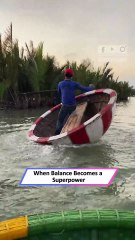Incredible Balancing Act on Basket Boat Leaves Viewers Stunned 😲👏|| Heartsome 💖