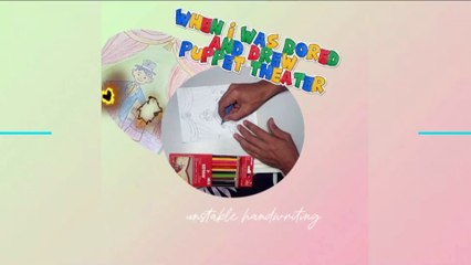 when i'm bored i draw something