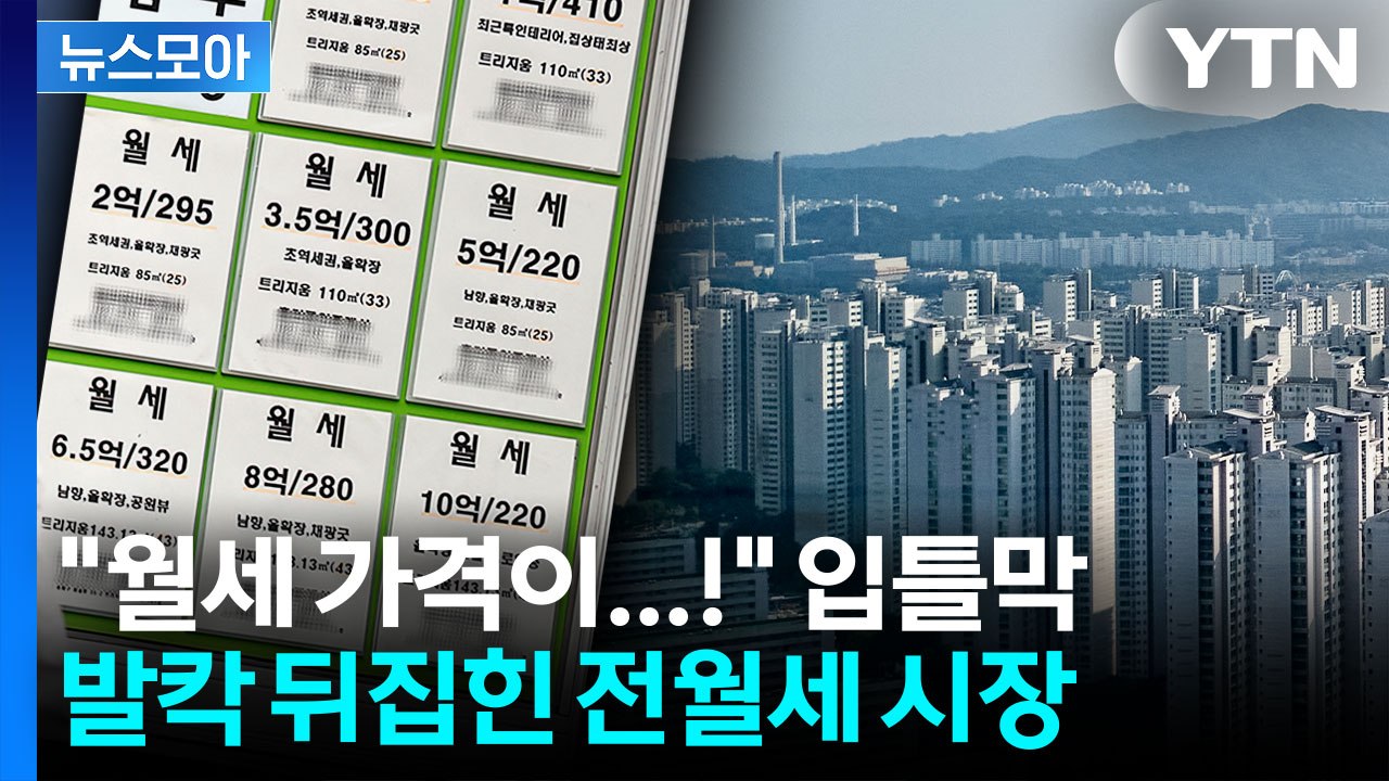 [뉴스모아] 국평 아파트 월세가 300만 원…신고가 찍는 부동산 시장 '아비규환' /...