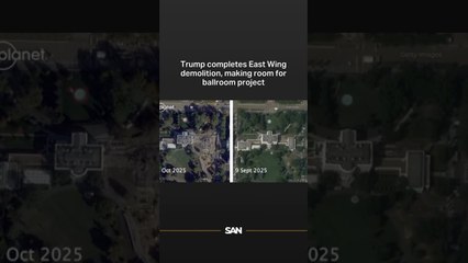 Trump completes East Wing demolition, making room for ballroom project