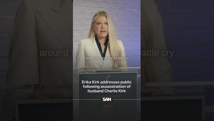 Erika Kirk addresses public following assassination of husband Charlie Kirk