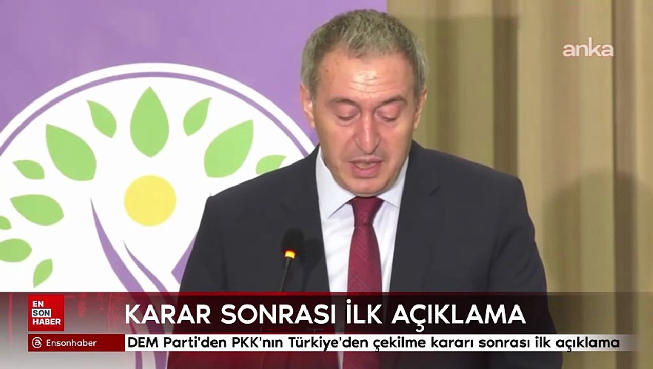 DEM Parti'den PKK'nın Türkiye'den çekilme kararı sonrası ilk açıklama