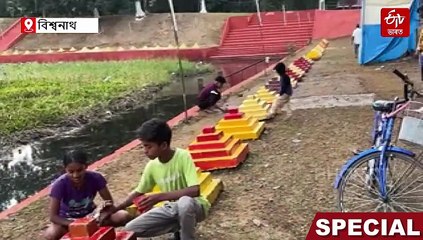 নাই কোনো আনন্দ, নাই উলাহ: পৰম্পৰা ৰক্ষা কৰি বিশ্বনাথত তিনিদিনীয়াকৈ ষট পূজাৰ আয়োজন