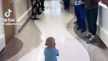 After 8 months of chemotherapy and a liver transplant, this little guy is leaving the hospital Cancer Free