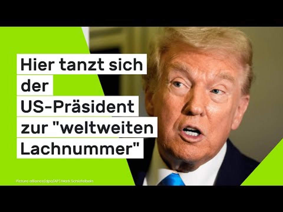 Donald Trump: Hier tanzt sich der US-Präsident zur 'weltweiten Lachnummer'