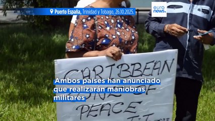 Un buque estadounidense atraca en Trinidad y Tobago, frente a las costas venezolanas