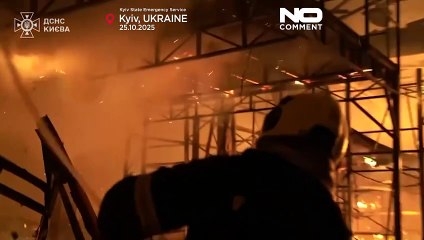 Trzy ofiary nocnego ataku dronów w Kijowie