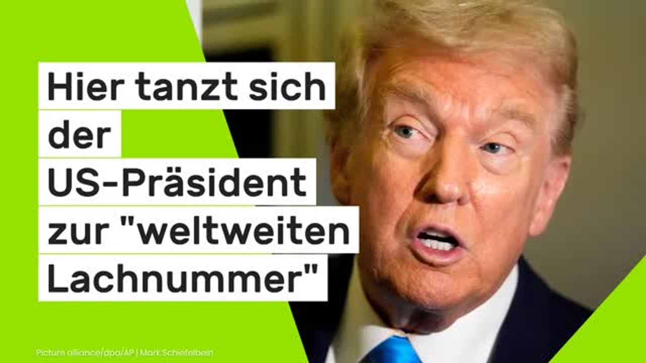 Donald Trump: Hier tanzt sich der US-Präsident zur 'weltweiten Lachnummer'