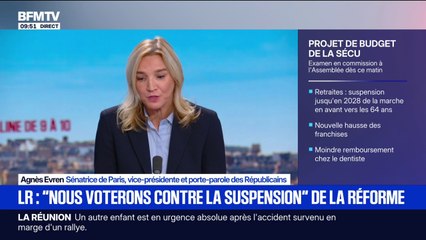 Censure: "Il n'est pas question de céder au chantage des Socialistes", assure Agnès Evren (sénatrice LR)