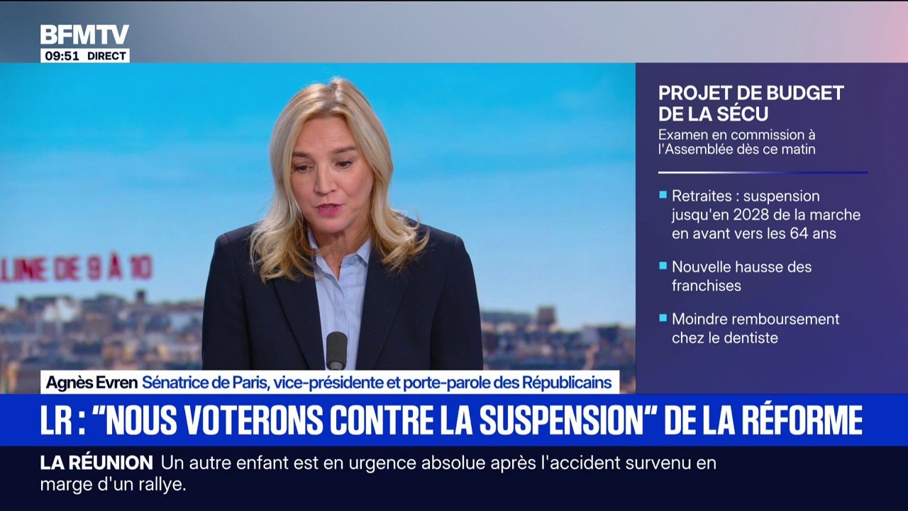 Censure: "Il n'est pas question de céder au chantage des Socialistes", assure Agnès Evren (sénatrice LR)