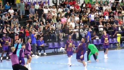 Pablo Urdangarin reaparece con el rostro hinchado tras romperse el labio en su último partido