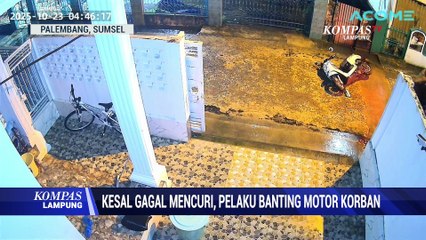 Kesal Gagal Mencuri, Pelaku Banting Motor Korban