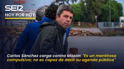 Carlos Sánchez carga contra Mazón: "Es un mentiroso compulsivo; no es capaz de decir su agenda pública"