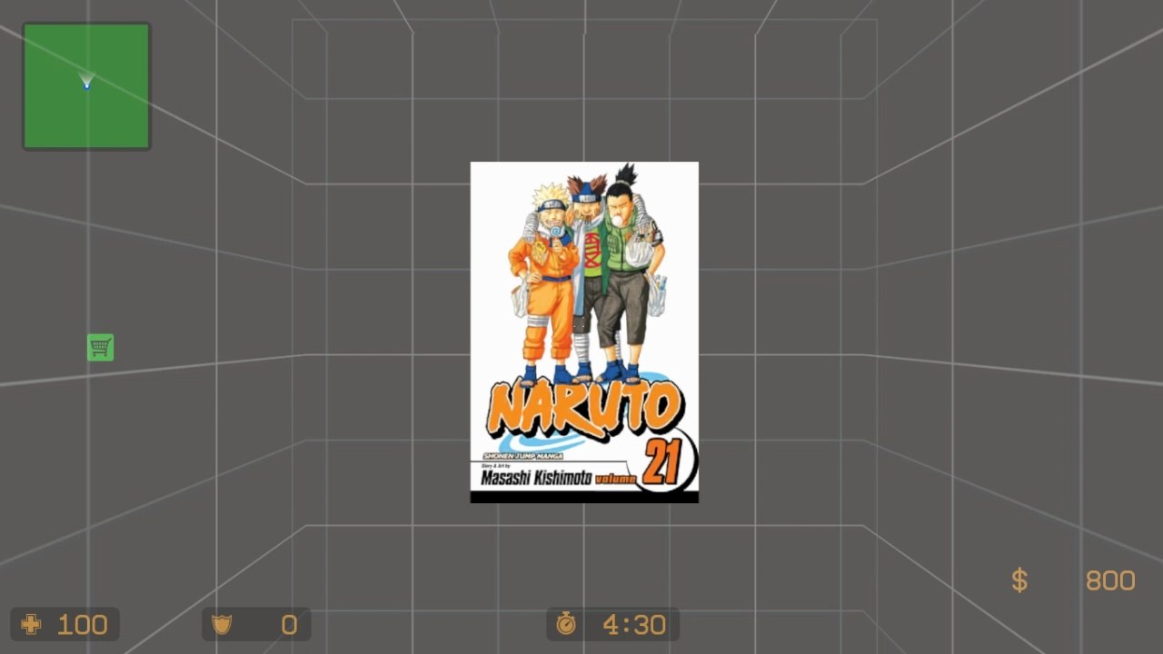 NARUTO Volume 21 Cover Art spray mod | Counter-Strike: Source
