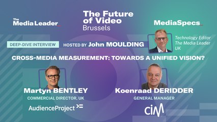 The Future of Video Brussels : Cross-media measurement : towards a unified vision ?