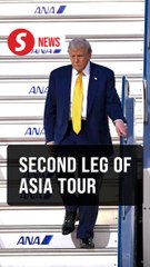 Trump arrives in Tokyo after attending Asean Summit
