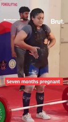 This pregnant woman lifted 145kg