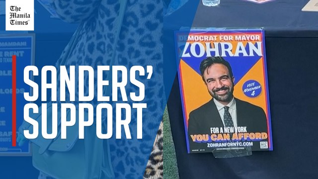 Bernie Sanders and AOC unite behind NYC mayoral candidate Zohran Mamdani at rally