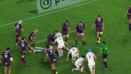 TOP 14 - Essai de Sireli MAQAL( AB) - Union Bordeaux-Bègles - Aviron Bayonnais