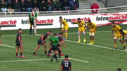 TOP 14 - Essai de Thomas MOUKORO (LOU) - LOU Rugby - Stade Rochelais