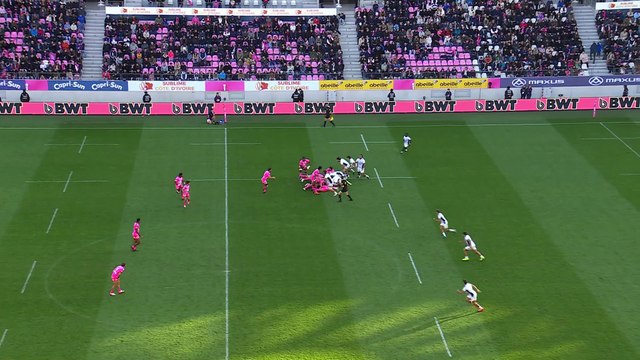 TOP 14 - Essai de Peniasi DAKUWAQA (SFP) - Stade Français Paris - Montpellier Hérault Rugby