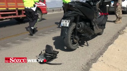 Kilis’te devrilen motosikletteki 2 kişi yaralandı
