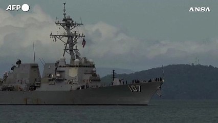 Cacciatorpediniere americano USS Gravely a 10 km dalle coste dela Venezuela