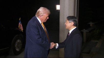 Trump visita en Japón al emperador Naruhito