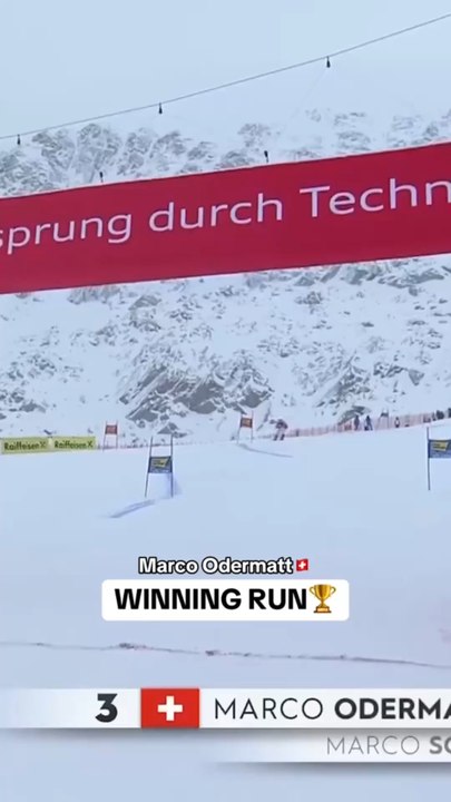 🎿✨ 1ʳᵉ étape de la Coupe du Monde de ski alpin 2025‑26 — homme📍 Lieu : Sölden (Autriche)🏆 Discipline : slalom géant🥇 Vainqueur : Marco Odermatt (Suisse) — il s’impose avec brio malgré des conditions délicates.