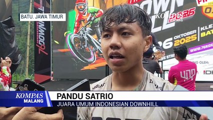 136 Atlet Sepeda Downhill Adu Kecepatan di Bukit Klemuk Kota Batu