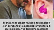 Benarkah Telinga Bisa Terpengaruh Tekanan Udara Pesawat