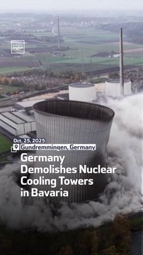 Germany Demolishes Nuclear Cooling Towers in Bavaria