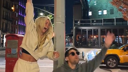 Olivia Dunne’s street-pole moment gets upstaged by unexpected pedestrian cameo