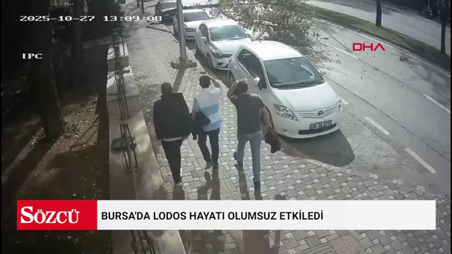 Bursa'da lodos hayatı olumsuz etkiledi; ağaçlar devrildi, çatılar uçtu